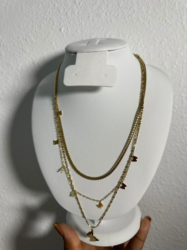 Vintage Gold Stainless Steel Pearl Heart Pendant
